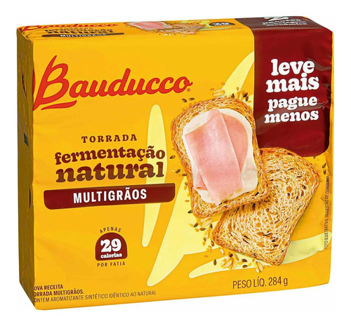 Bauducco torrada multigrãos 284g