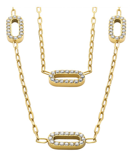 Collar Y Dije Enso Para Mujer Ejn3364g Dorado