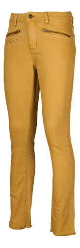 Pantalón Algodón Orgánico Mujer Leman Amarillo