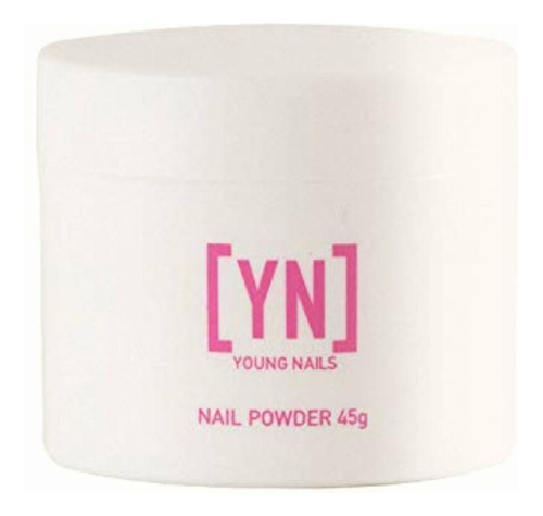 Young Nails False Nail Powder, White, 45 Gram