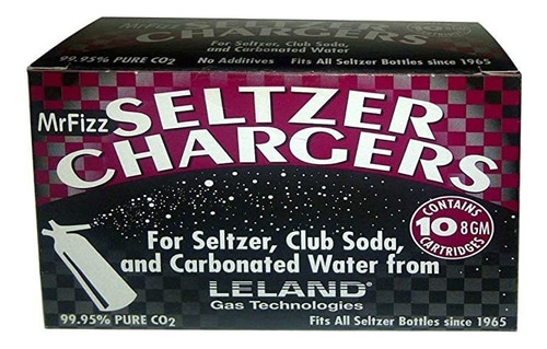 Leland Soda Cargadores Cargadores Seltzer Co2, 40 Conde