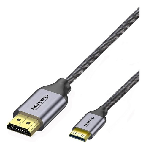 Cable Mini Hdmi A Hdmi Netcom Uhd 4k 60hz 10 Mts