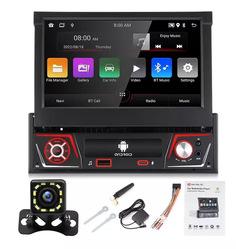 Radio Para Auto Pantalla Retráctil 7 Android 12 + Cámara Trasera Carplay -  Mercado Lider