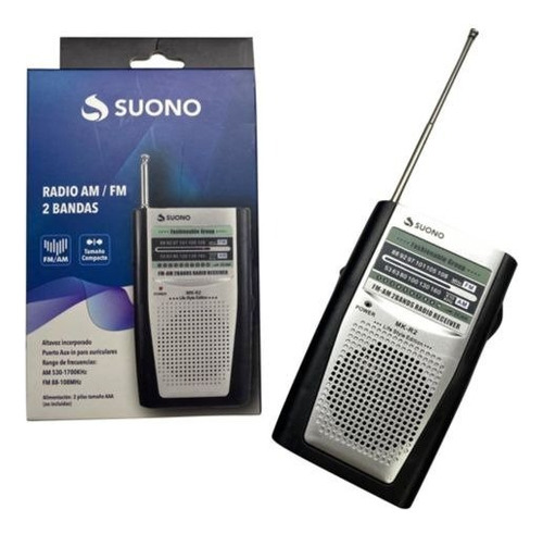  Mini Radio Portatil Am Fm Parlante Con Entrada Aux Suono