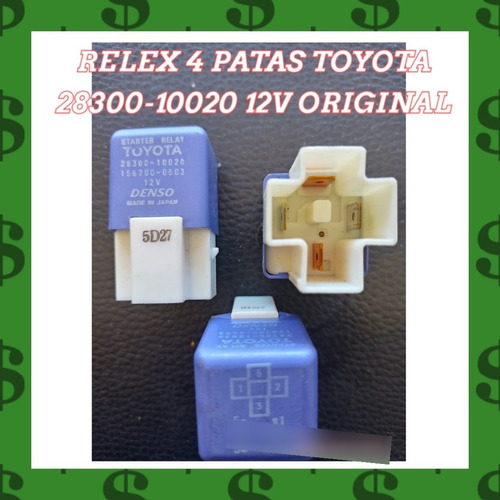 Relex Relay Toyota 4 Patas Morado 28300-10020 156700-0503