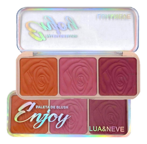 12 Paleta De Blush Enjoy Ln07007 - Kit Lua E Neve Atacado Sj