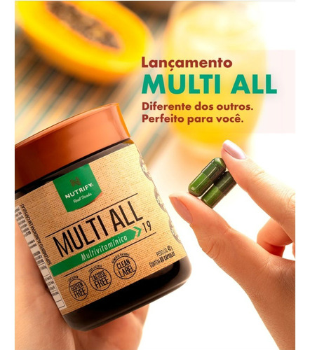 Multi All Multivitamínico - Nutrify 60 Cápsulas