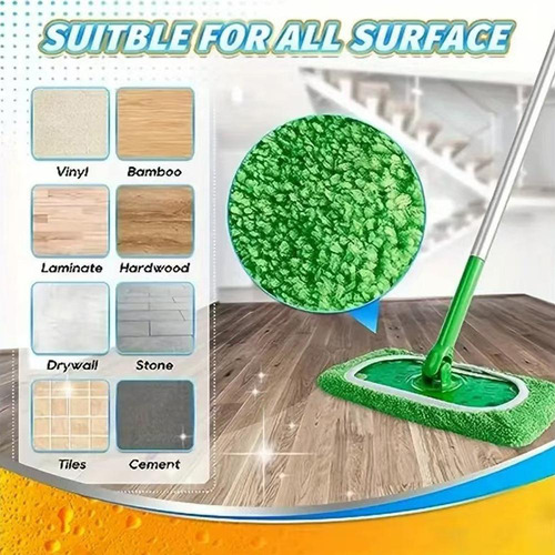 Fregona Limpiadora De Forro Polar Coral De Microfibra Para S