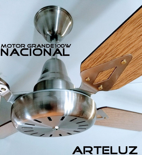 Ventilador Platil Palas De Madera - Nacional Hasta 18 Cuot