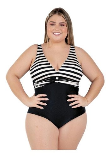 Imagem 1 de 5 de Maiô Com Bojo Varias Cores Plus Size Moda Praia E Piscina