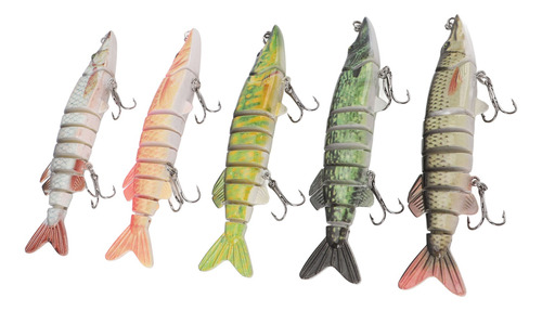 Señuelos De Pesca Articulados, 5 Piezas, Engranajes, Realist