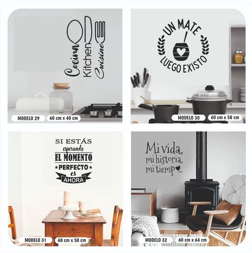 Imagen 8 de 10 de Vinilo Decorativo Frases Para Pared Adhesivos Varios Modelos