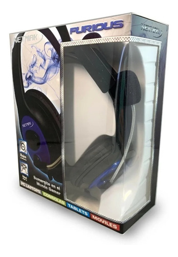 Auricular Netmak Gamer Nm-furious Ps4 Xbox Celular Chat Mic