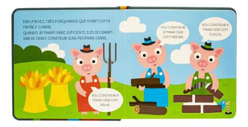 Contos Para Tocar E Sentir: Três Porquinhos, Os, De Really Decent Books. Editora Happy Books, Capa Dura Português, 2024