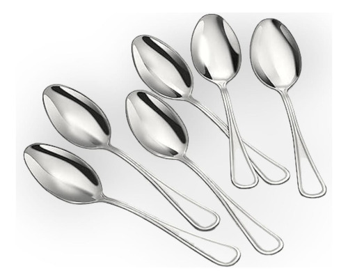 Pack 12 Cucharas De Té Postres Cocina Acero Inoxidable