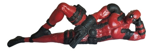 Estatua Deadpool Fabricada En Impresora 3d Pintada A Mano