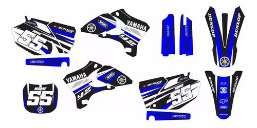 Kit Adesivo Moto Cross Trilha Yz 450f 250 2003 A 2005 Lm269