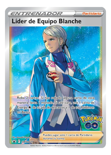 Carta Pokémon Lider De Equipo Blanche - Swsh227