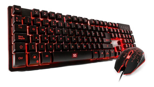 Kit De Teclado Y Mouse Gamer Vorago Km-500 Español España