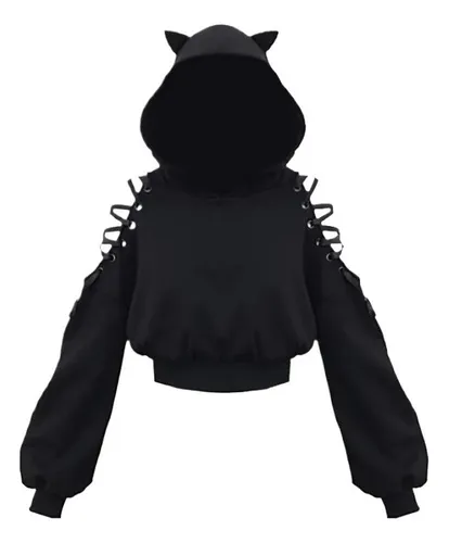 Sudadera con orejas de gato clearance