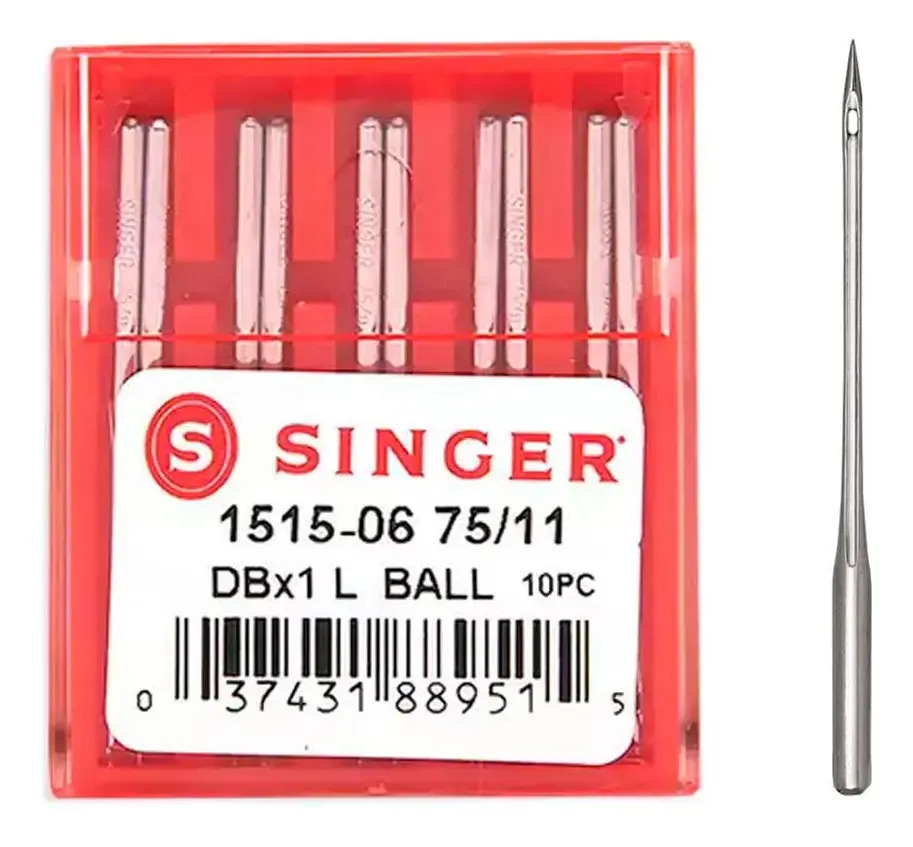 Agulha Singer Cabo Fino 1515/11 Blister Com 10un . Un