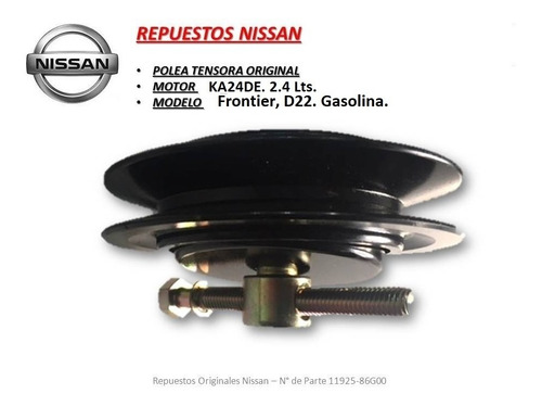 Polea Tensora Compresor, A/acond. Nissan Frontier, D22