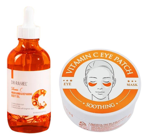 Aceite Corporal Vitamina C + Parches Para Ojos Vitamina C