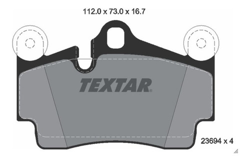 Imagen 3 de 8 de Juego De Pastillas Traseras Audi Q7 Marca Textar Alemanas