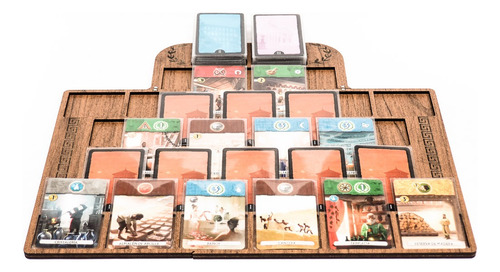 Tablero Organizador Para 7 Wonders Duel Juego De Mesa