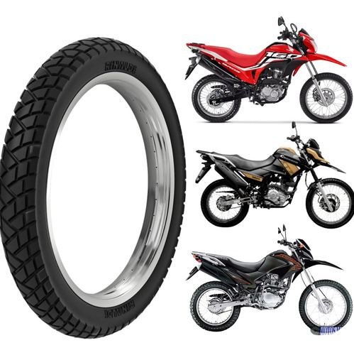 Pneu Rinaldi 90/90-19 R34 Dianteiro Bros Xre190 Crosser Cb40