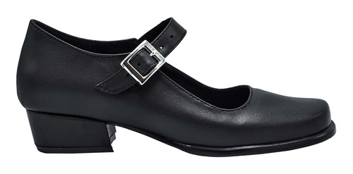 Zapato Escolta Mancera 629 Negro Tacón Escolar 22 Al 27