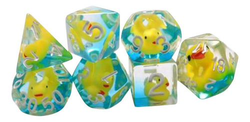 Ii Juego De Dados De Resina De 7 Piezas Juego De Dados