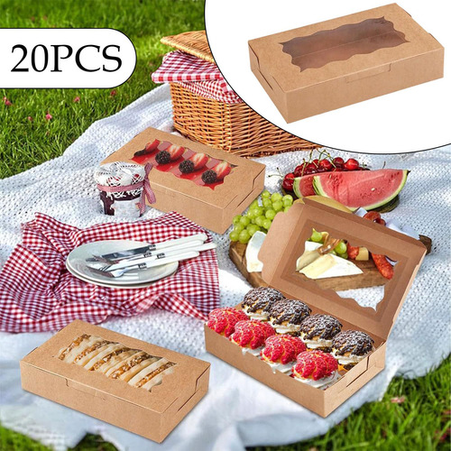 20 Cajas De Panadería Decorativas Para Regalo De