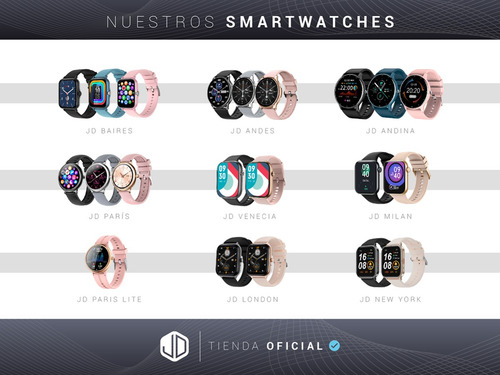 Smartwatch Jd Hawai 1.43 Bluetooth Negro Llamadas Spo2 Cta-*