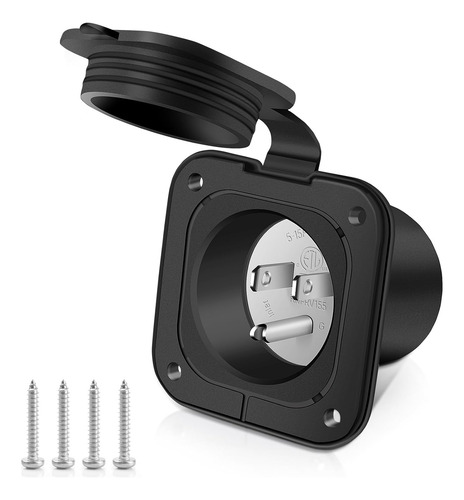 15 Amp 125v Ac Port Plug With Integrated 18 Extension ...
