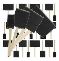 Comprar Pinceles Aplicadores Con Esponja Mango De Madera 20 Piezas 