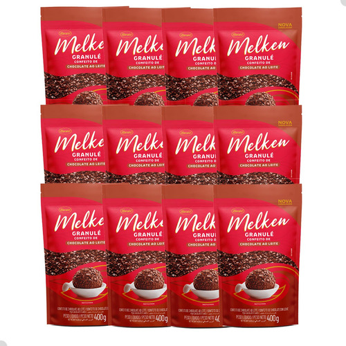 Granule Chocolate Ao Leite Granulado 400g Melken C/12