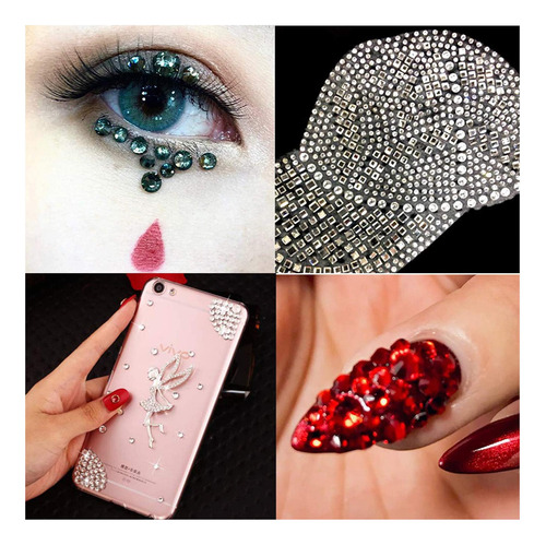 Massive Beads 9500+ Flatback Round Glass Hotfix Piedras Para