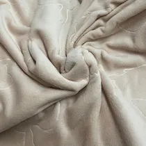 Comprar Tela Polar Soft Labrado Frazadas Mantas Ropa Por X Metro Conejo Beige