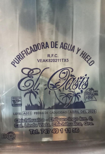Bolsa Hielo 50 Kg Personalizada