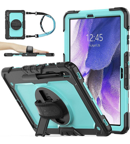 Super Funda Para Tablet Samsung Galaxy Tab S7 Fe Celeste