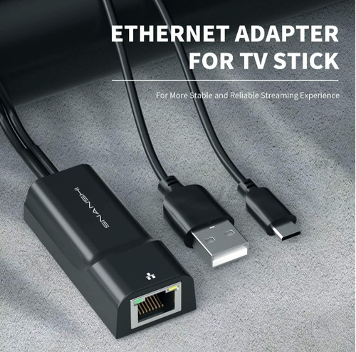 Adaptador Lan Ethernet  Fire Stick Tv Amazon Y Chromecast.