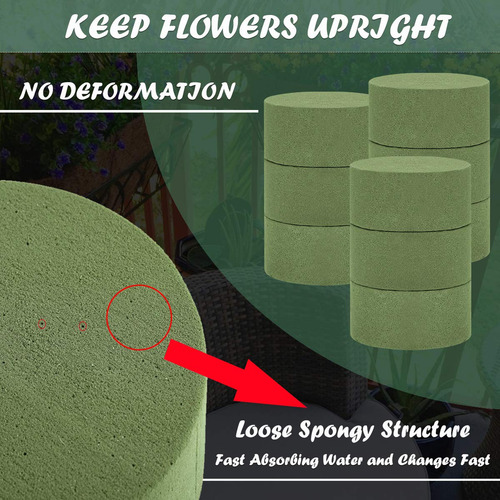 Espuma Floral En Bloque Verde Para Arreglos Artificiales 15