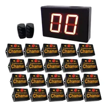 Comprar Chama Garçom Via Rádio, 20 Mesas, Fila De Espera, 3 Garçons