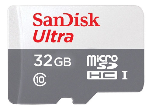 Memoria Micro Sd 32gb Sandisk Ultra Clase 10 100mb/s