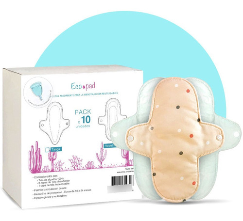 Toallitas Menstruales De Tela Kit X 10 - Copitamenstrual® 