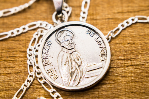 Imagen 3 de 5 de Dije De Plata San Ignacio De Loyola