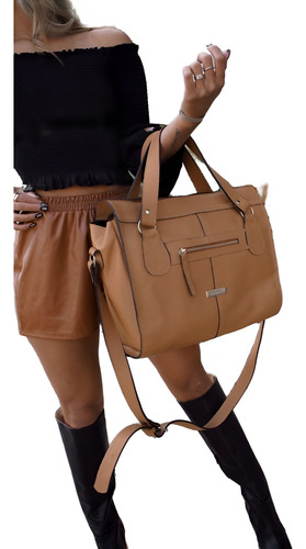 Bolso De Cuero Vacuno De Piel Fabricamos Modelo Carla Color Suela