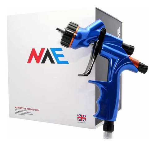 Pistola De Pintura Profissional Lvmp Webkits Tbs555 1.3mm Cor Azul