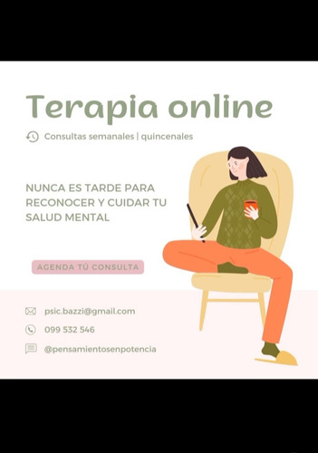 Psicóloga Online/virtual En Todo El Territorio 